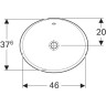 Раковина встраиваемая сверху GEBERIT VARIFORM 500.708.01.2